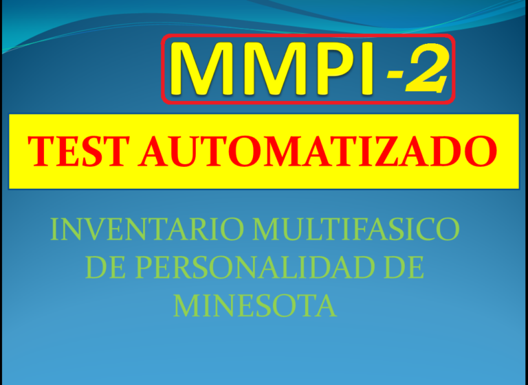 Test MMPI-2 Automatizado