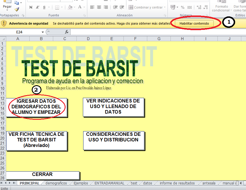 Test Barsit "Medición rápida de habilidad intelectual"