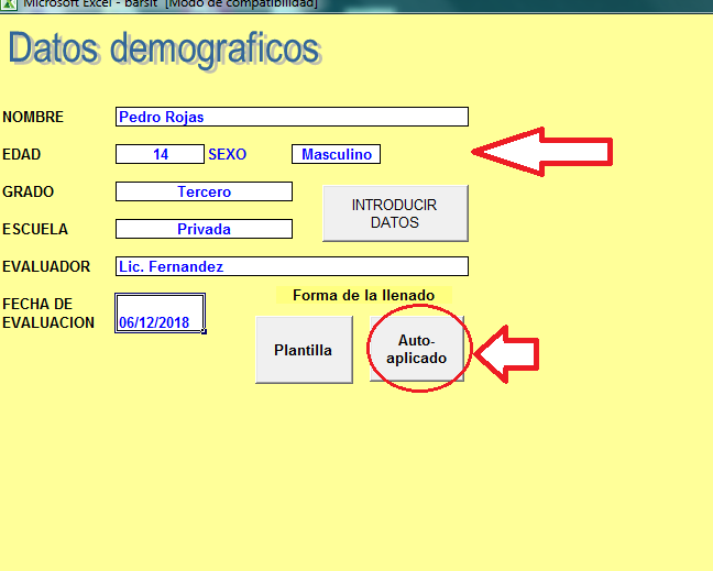 Test Barsit "Medición rápida de habilidad intelectual"