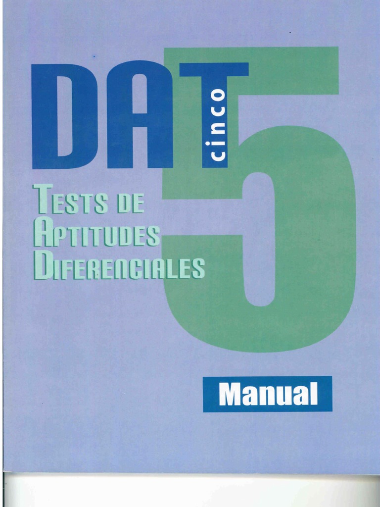 DAT-5 Test de Aptitudes Diferenciales PDF