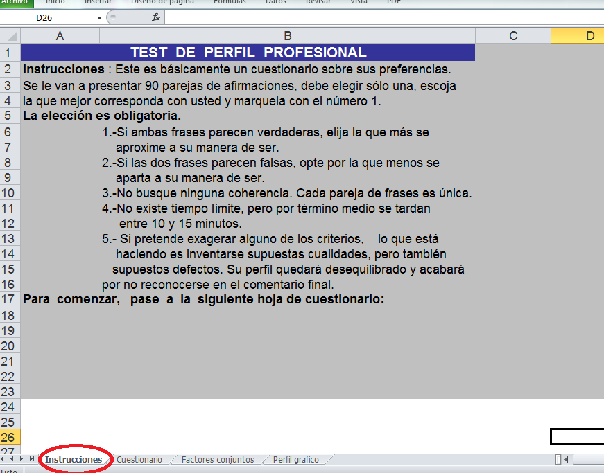 TEST KOSTICK (INVENTARIO DE PERCEPCION Y PREFERENCIAS)