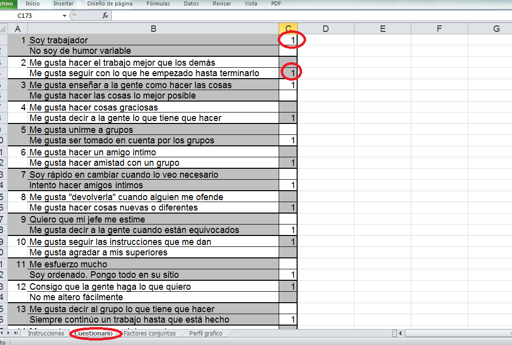 TEST KOSTICK (INVENTARIO DE PERCEPCION Y PREFERENCIAS)