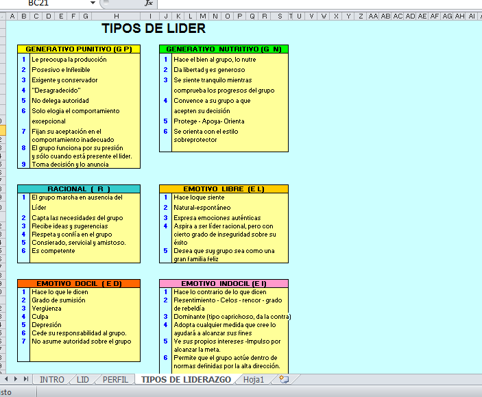 Escala de liderazgo organizacional