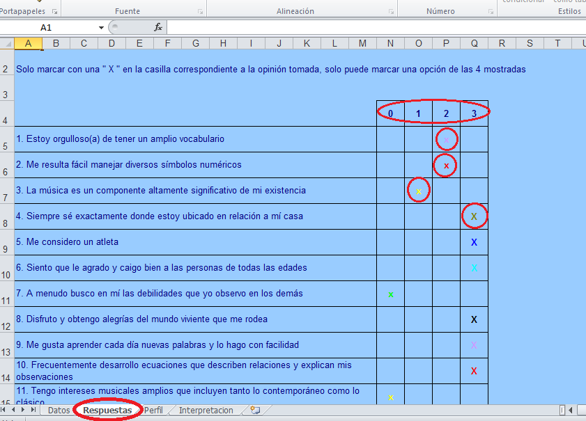 Escala Minds inteligencias multiples
