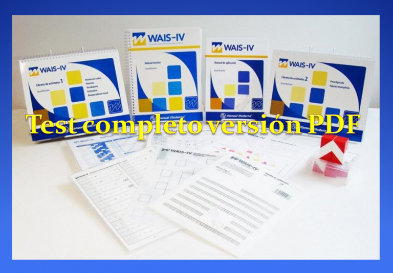WAIS IV (Escala de inteligencia para adultos)