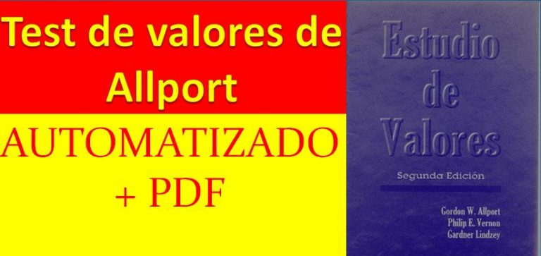 Test de valores de Allport (Automatizado + PDF)