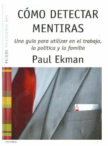 Como detectar mentiras (Paul Ekman)