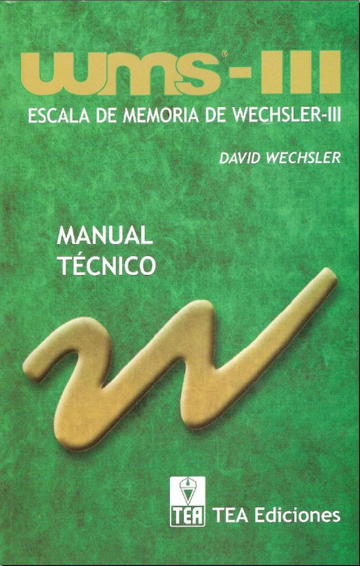 ESCALA DE MEMORIA de Wechsler (WMS-III)