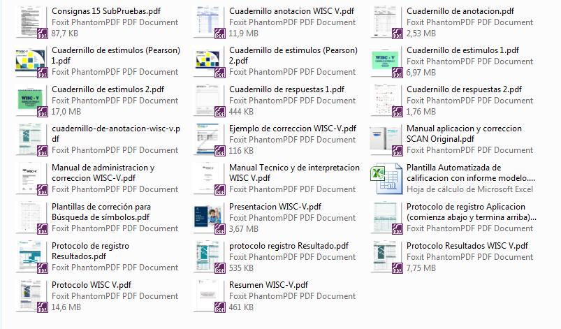WISC-V Escala de inteligencia