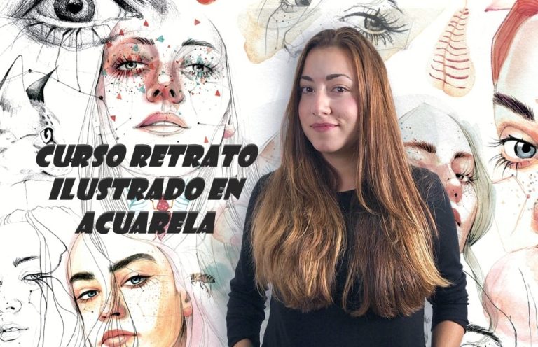 Curso Retrato Ilustrado en Acuarela