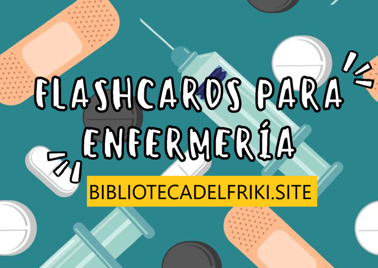 Flashcards y tarjetas de enfermería